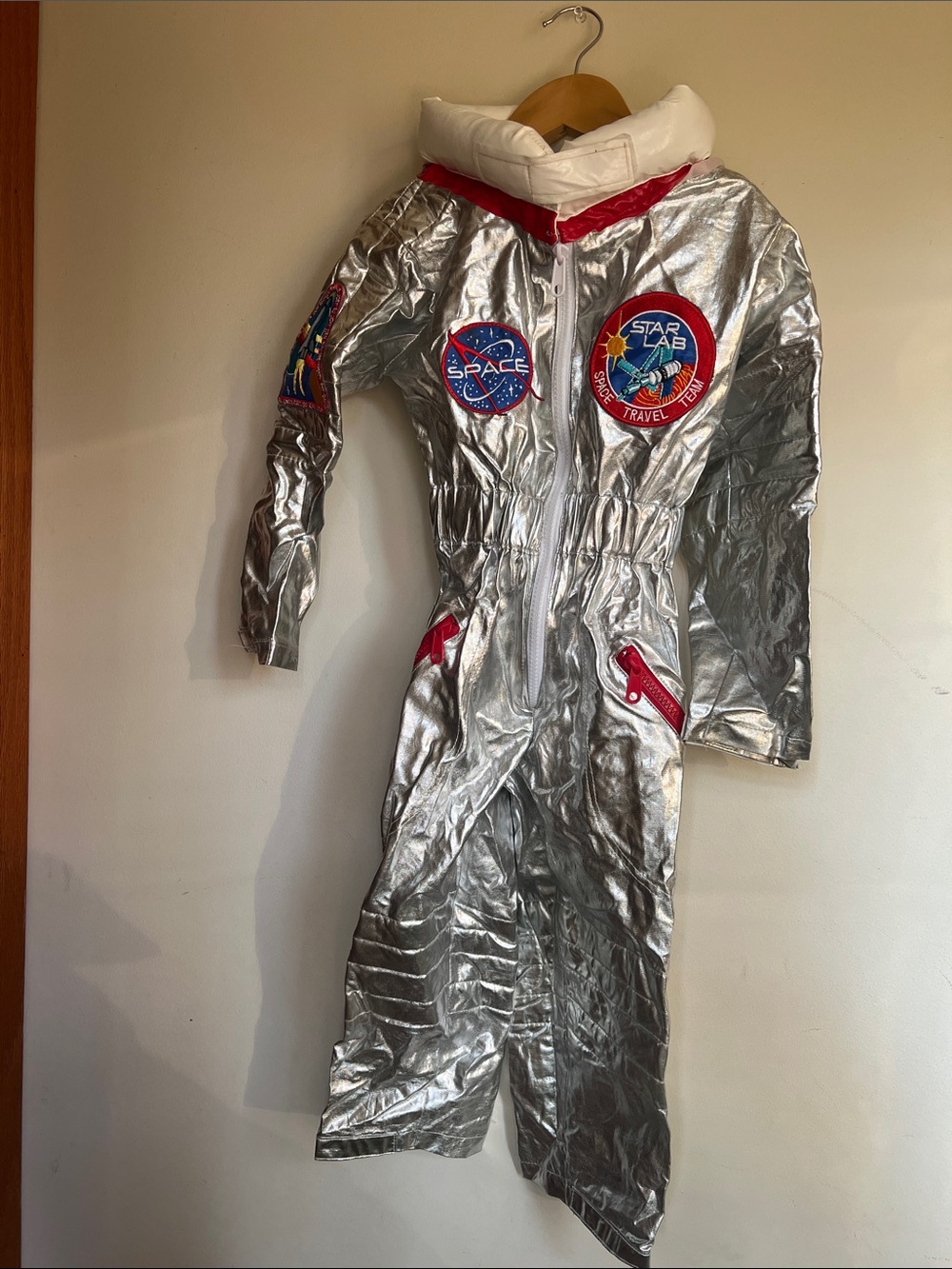 Kids Astronaut, Space-Theme Costume with Patches.  Halloween.  Dress Up.
